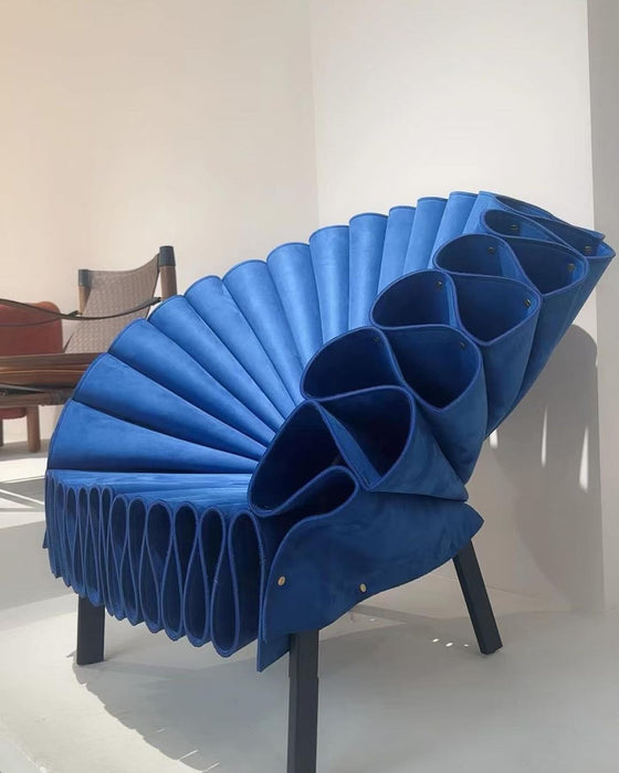 Scandinavian Minimalist Peacock Lounge Chair