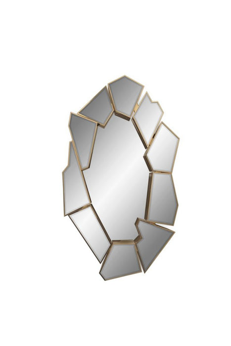 Modern Wall Decor Crackle Mirror