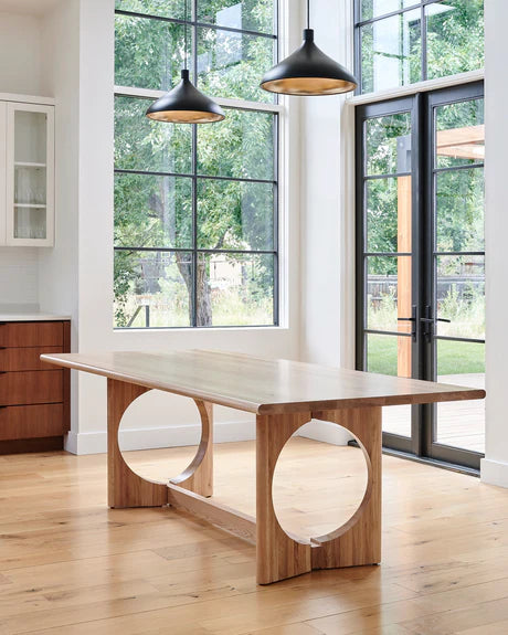 Modern Rectangular Oak Dining Table
