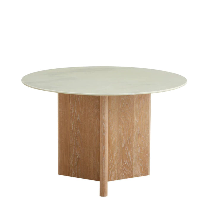 Y-Base  Round Carrara Marble Dining Table