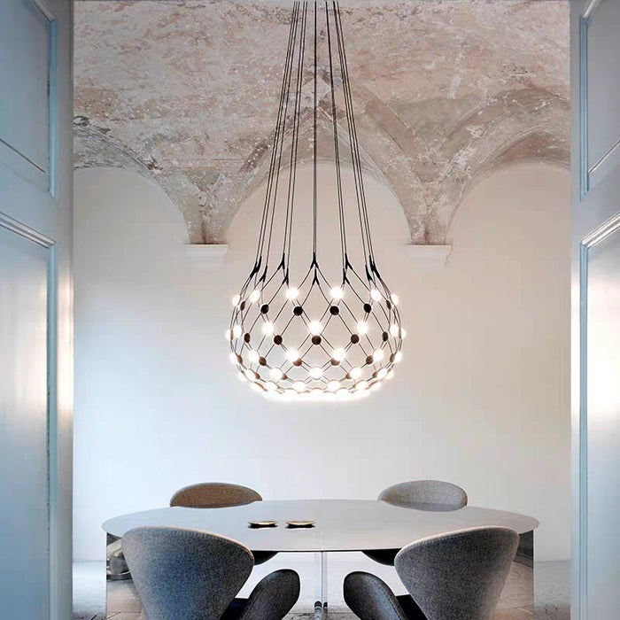 Modern Basket Chandelier for Living/Dining Room