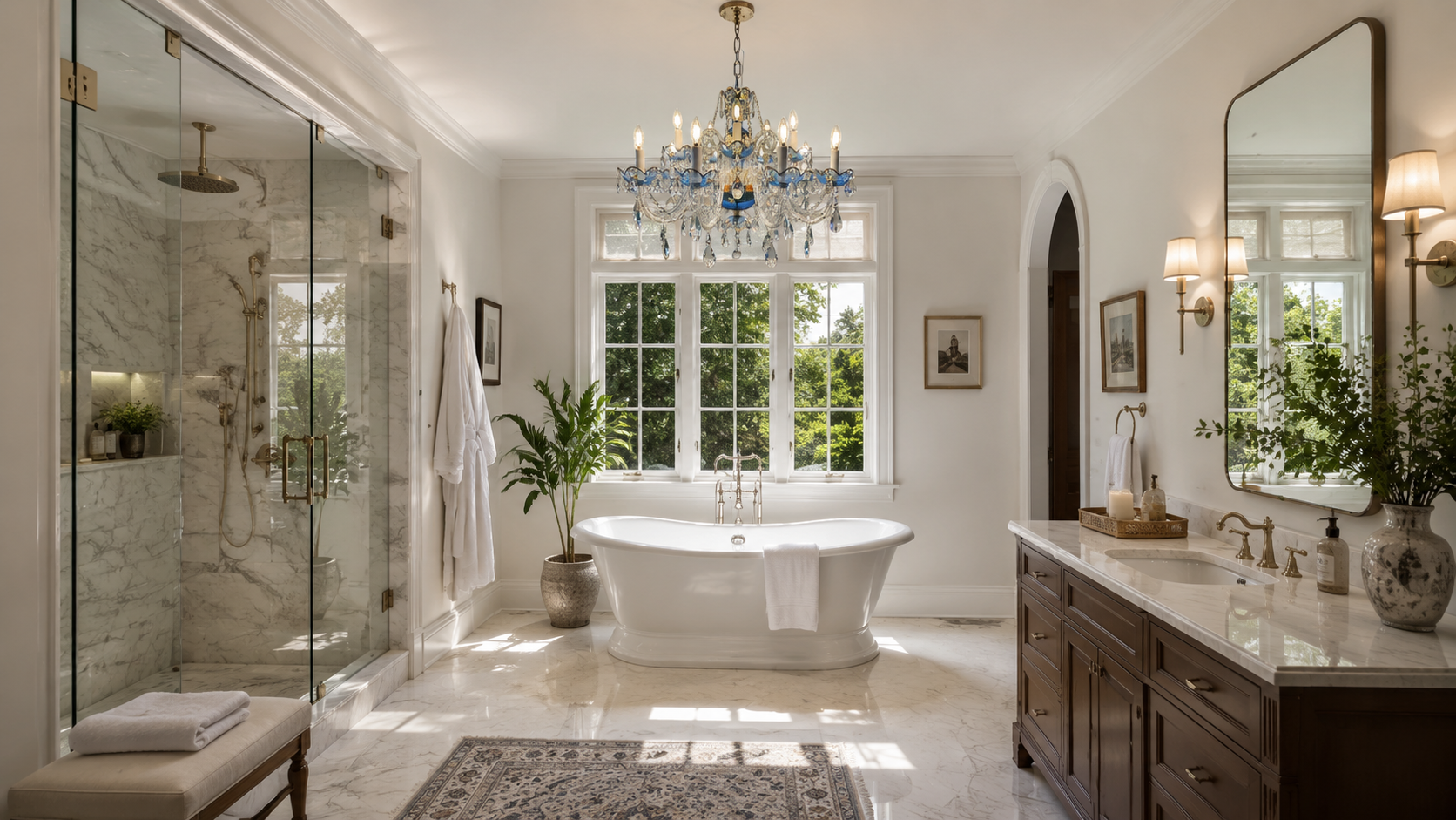 "Is Your Chandelier Damp-Rated? Can I Put It in My Spa Bathroom?"