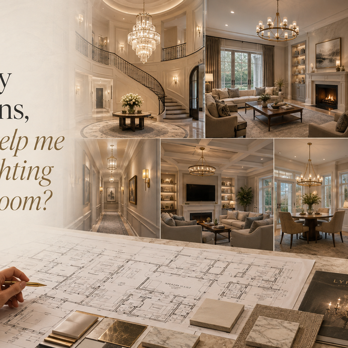 I have my floor plans, can you help me choose lighting for every room?