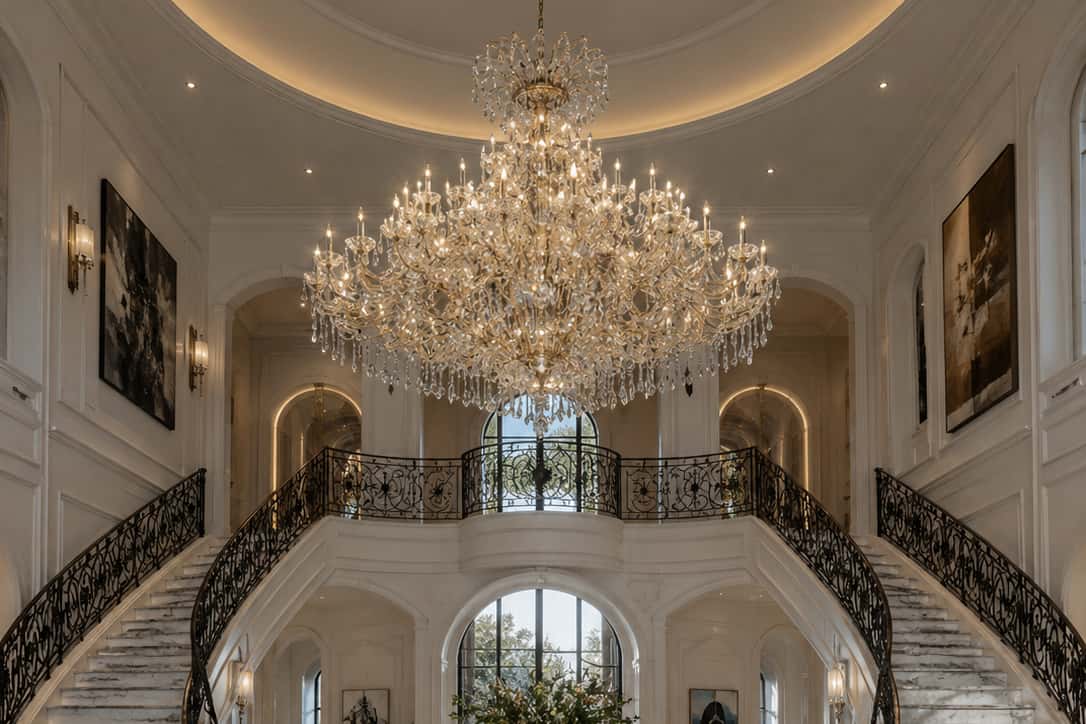 Chandeliers for Texas Luxury Homes: Scale, Presence, and Getting It Right
