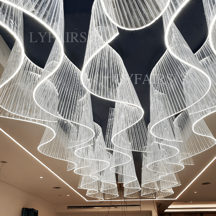 Custom Oversized Chandelier Project in Mexico – From 3D Rendering to Final Installation