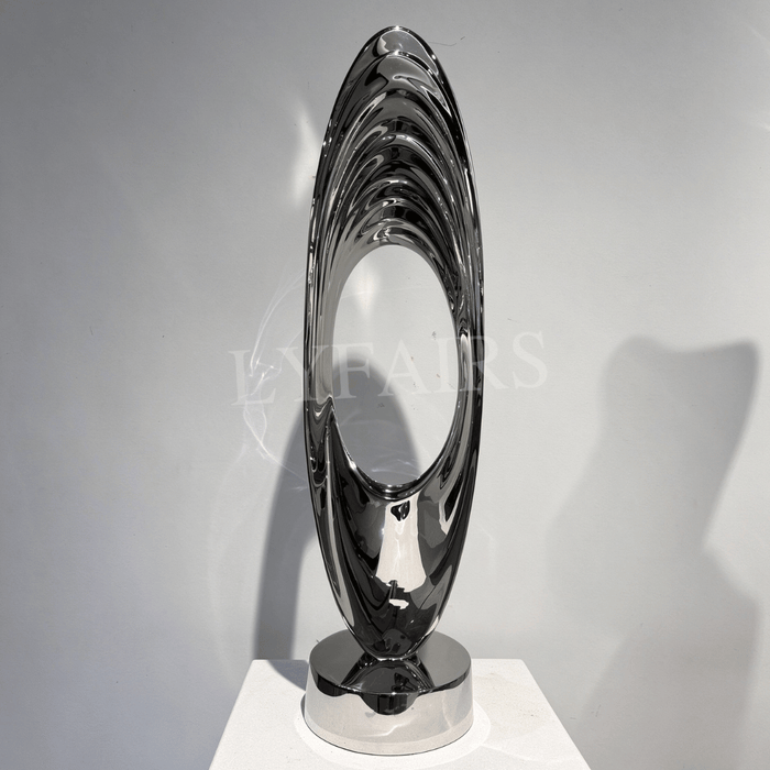 Modern Futuristic Eye Elliptical Hollow Table Sculpture