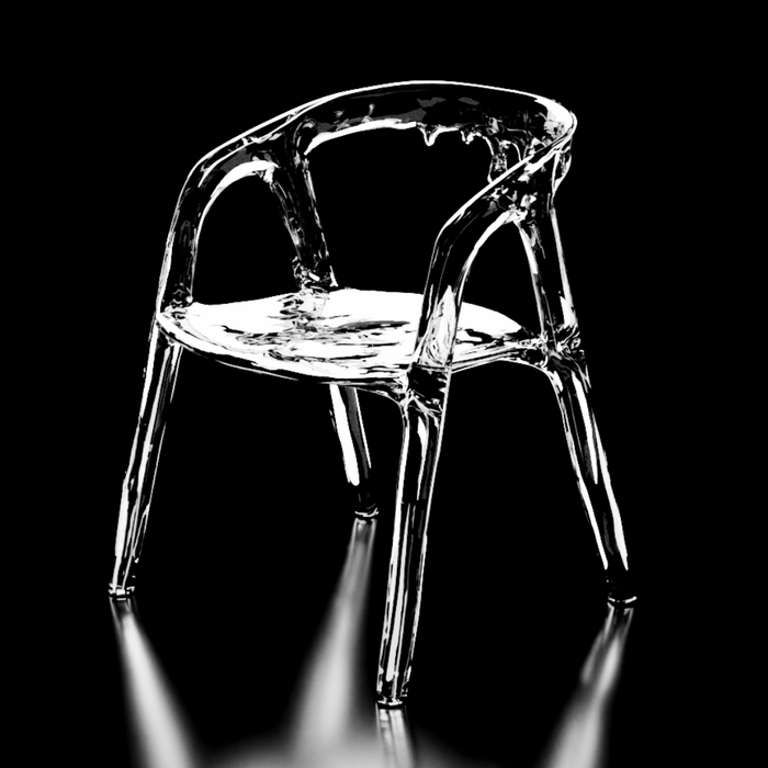 LYFAIRS x GORDON GU Glacier Amber Crystal Chair