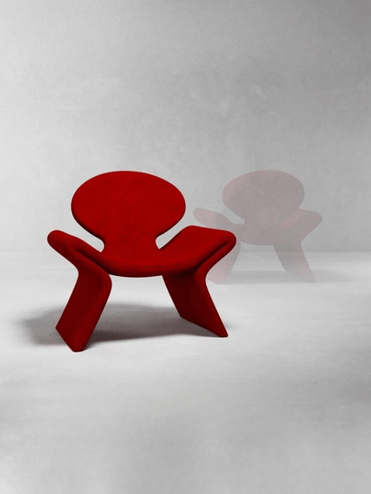 Artistic Abstract  Fluid‑Shape Sculptural Accent Chair