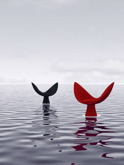 Artistic Whale‑Breach Sculptural Lounge Chair