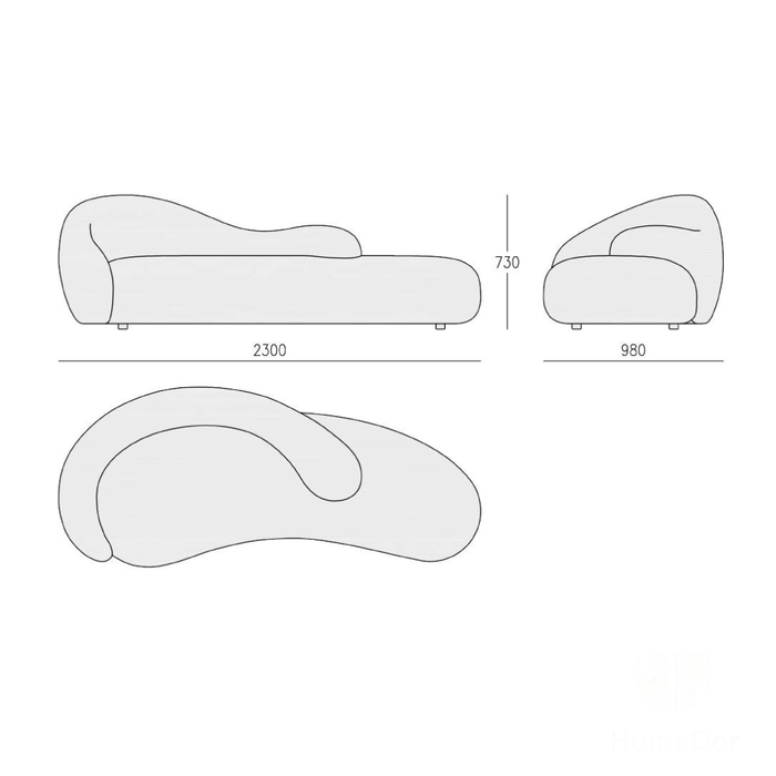 Modern Designer Hug‑Inspired Modular Sectional Sofa