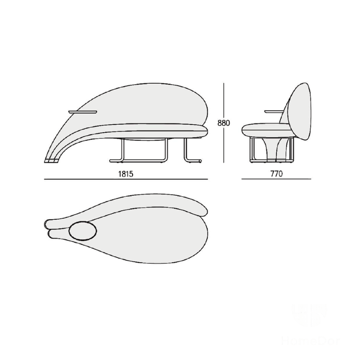 Romantic Sculptural Rose Petal Design Upholstered Sofa Bench