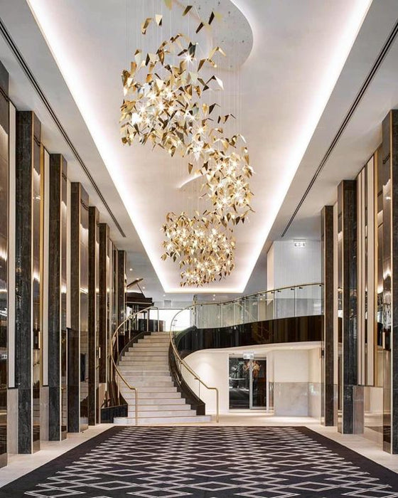 New Creative Golden Wings Floating Chandelier for Hall/Hotel/Restaurant