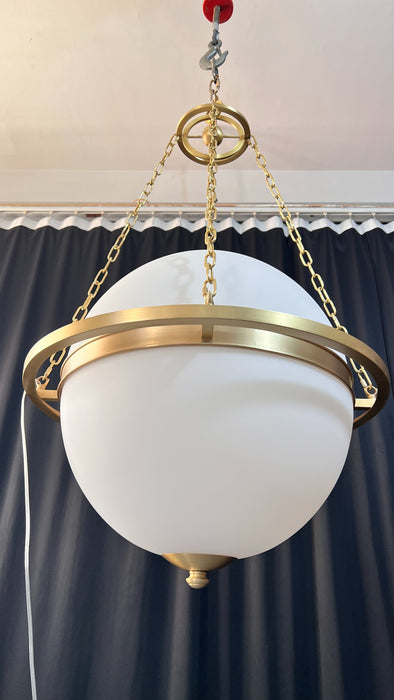 Modern White Globe Chandelier for Living Room/Bedroom