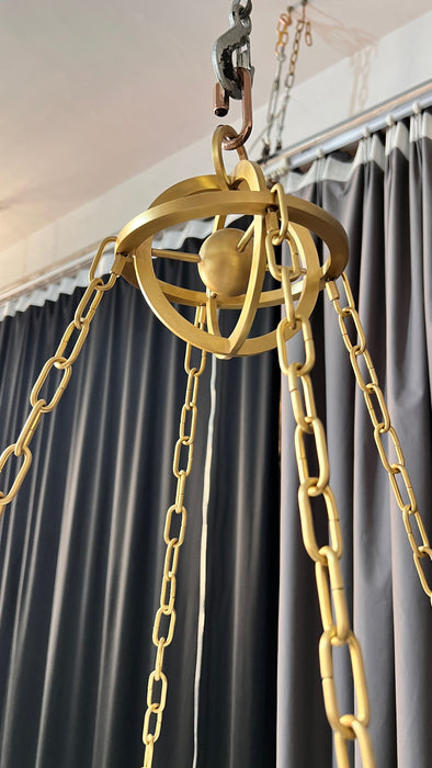 Modern White Globe Chandelier for Living Room/Bedroom