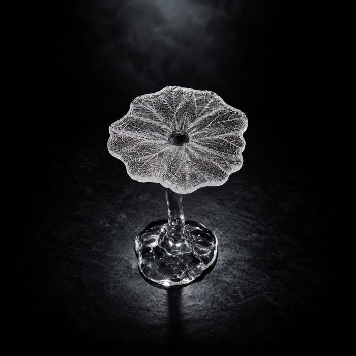 LYFAIRS x GORDON GU Lotus Vortex Crystal Side Table