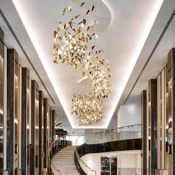 New Creative Golden Wings Floating Chandelier for Hall/Hotel/Restaurant