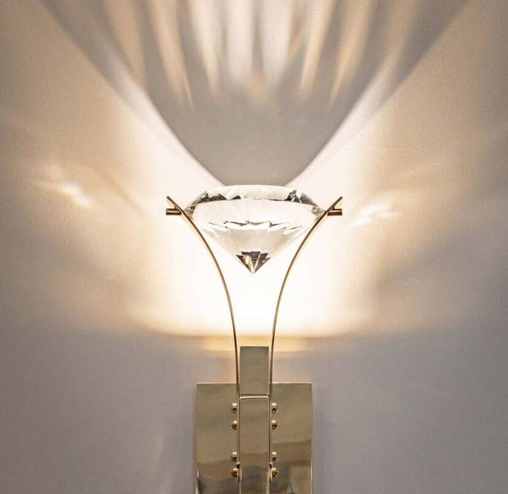 Lampadario di cristallo di lusso a forma di diamante per sala da pranzo/soggiorno/isola cucina