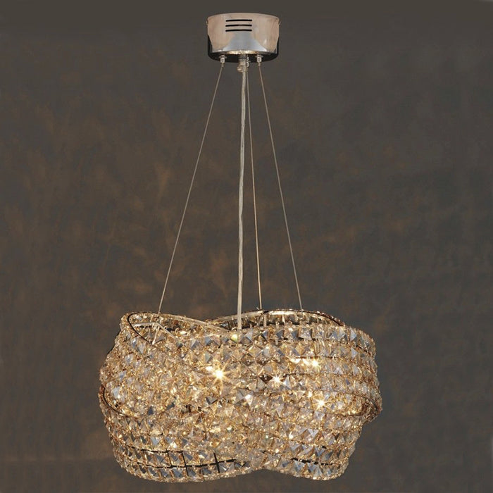 2023 New Crystal Chandelier with Chrome Iron Frame