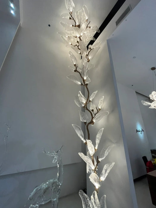 Creative Bionic Resin Leaves Chandelier for Living Room/Dining Room/Staircase