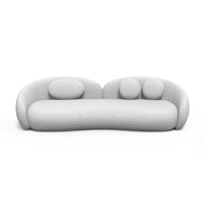 Statement Chic Cloud‑Like Organic Curvilinear Boucle Upholstered Sofa