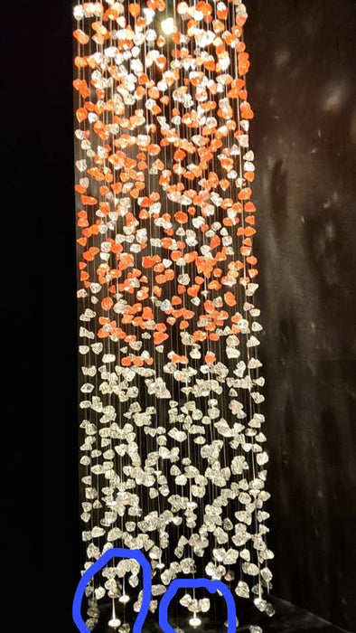 Customized Floating Glass Stone Chandelier