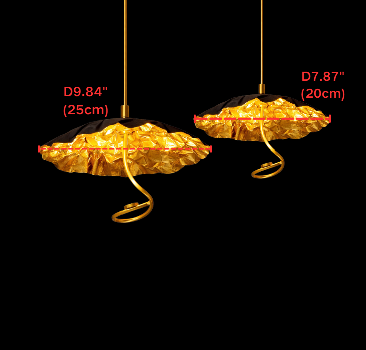 Nordic Art Lotus Leaves Shape Pendant Chandelier for Dining Room/Stairs/Foyer