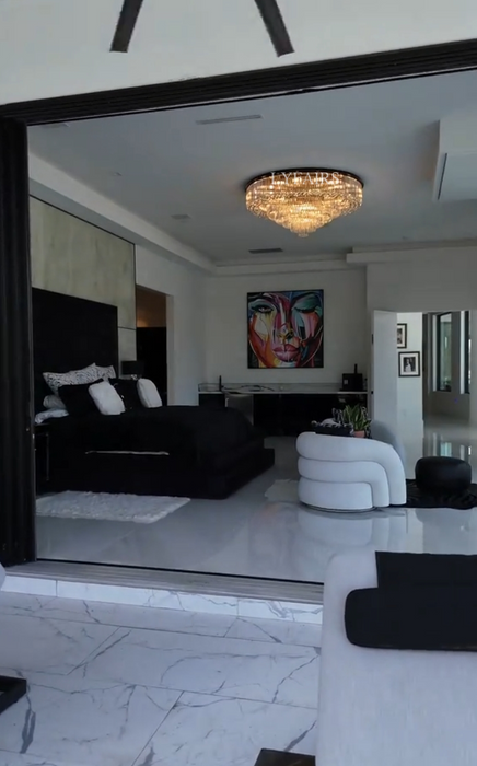 Lámpara de araña de montaje empotrado de cristal redondo gris humo de lujo ligero 