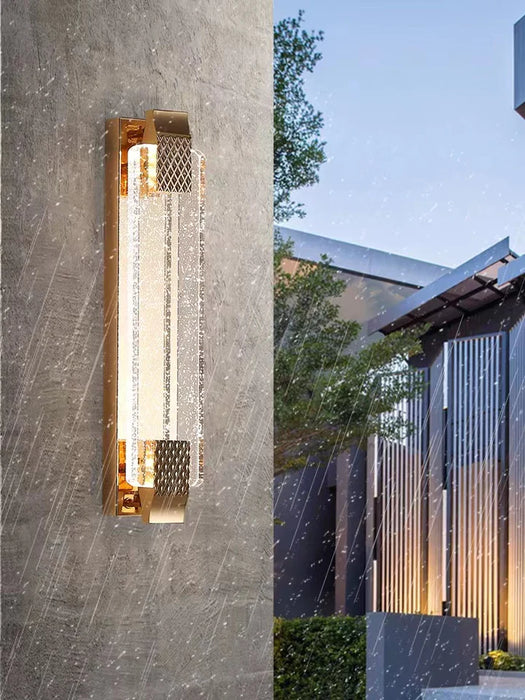 Modern Light Luxury Designer Starburst Clear Seedy Glass Wall Light For Entryway/Dining Room/Bedside