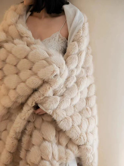 Cozy Fuzzy Fluffy Blanket for Bed/Sofa