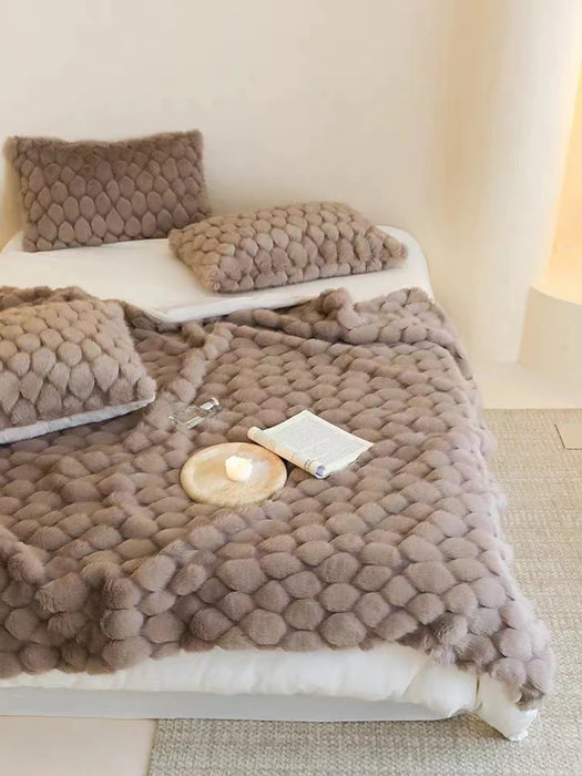 Manta acogedora y esponjosa para cama/sofá 
