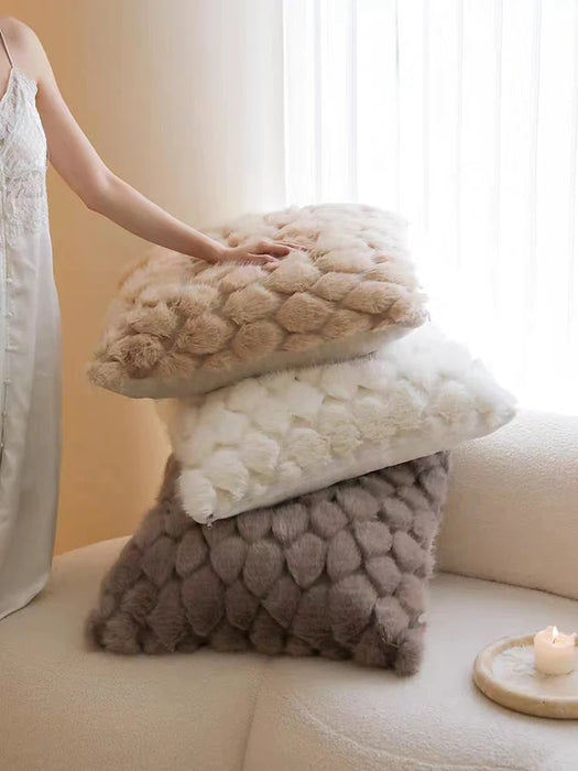 Cozy Fuzzy Fluffy Pillow for Bed/Sofa