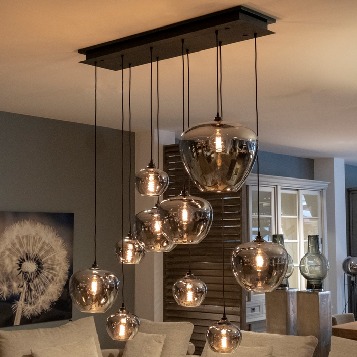 Lámpara de cristal moderna, modelos de diseño, cafetería, comedor, mesa, lámpara escandinava