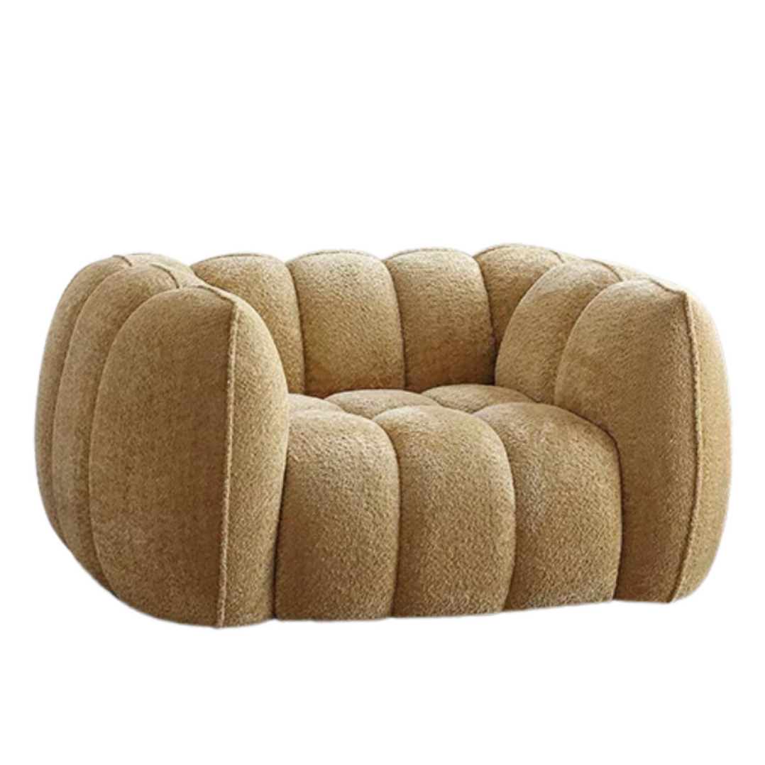 Scandinavian Vintage Fabric Pumpkin Sofa — Lyfairs