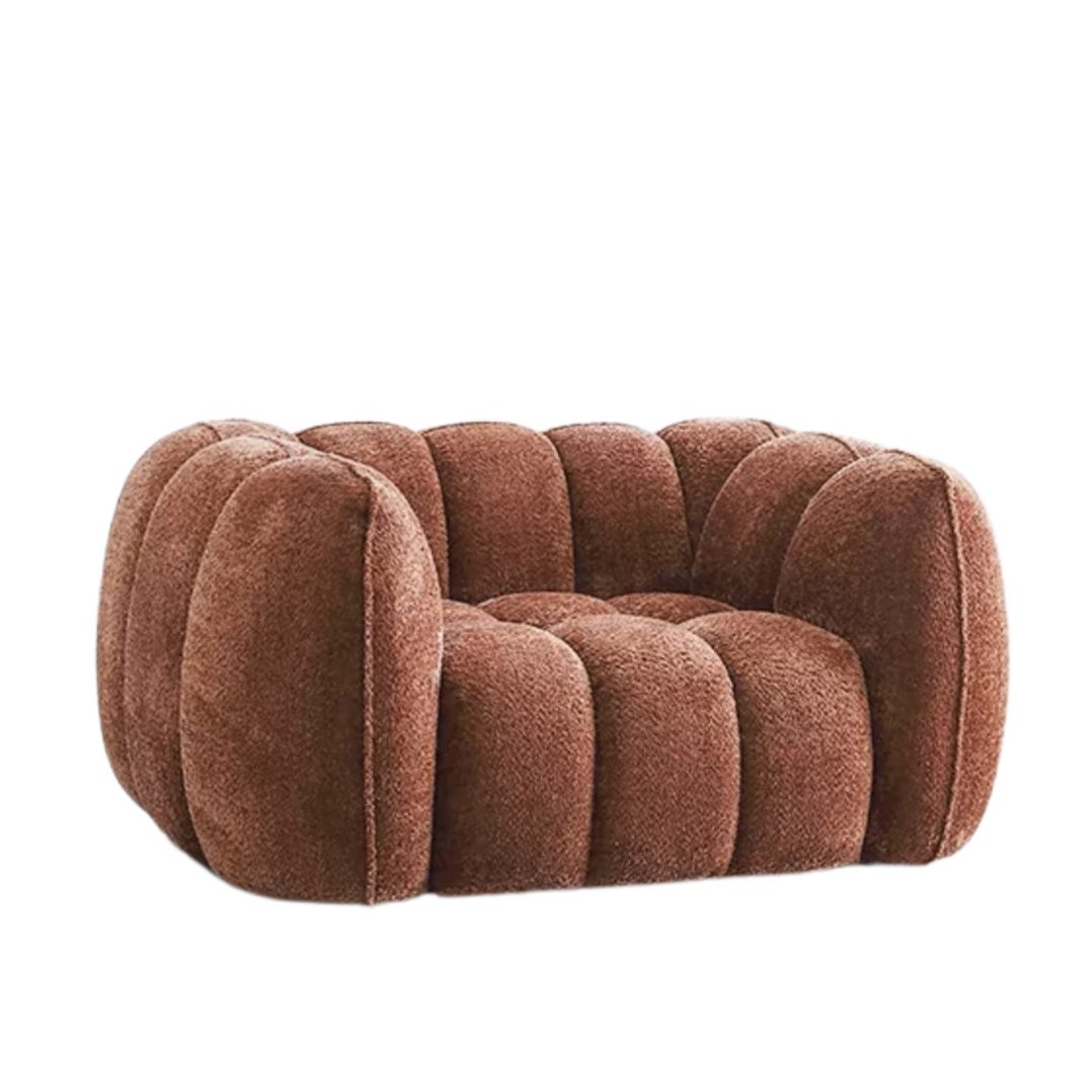 Scandinavian Vintage Fabric Pumpkin Sofa — Lyfairs