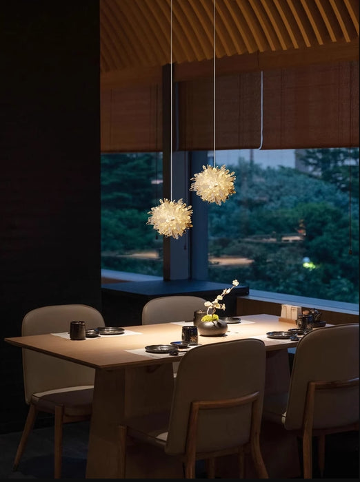 Natural Crystal Cluster Ambient Pendant Light