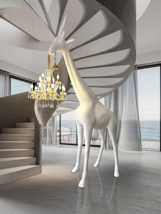 Creative Designer Animal Sculpture Giraffe Floor Lamp