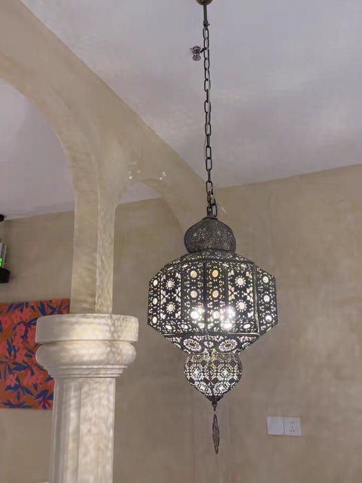 Retro Decorative Design Iron Pendant Light Fixture Chandelier for Dining Room/Living Room/Bedroom/Restaurant/Cafe