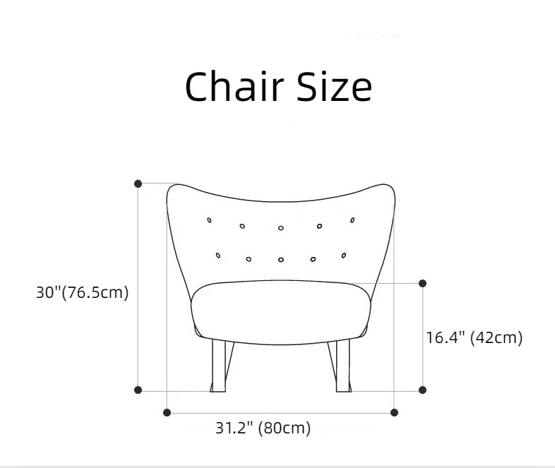 Clásico y acogedor sillón decorativo de felpa de lana blanca con otomana