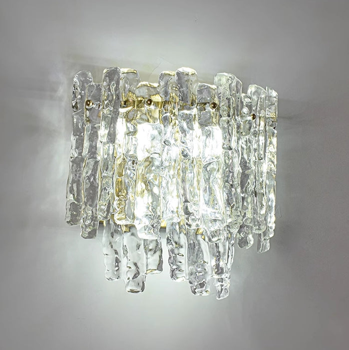 Lámpara de pared moderna con luz de pared de hielo derretido