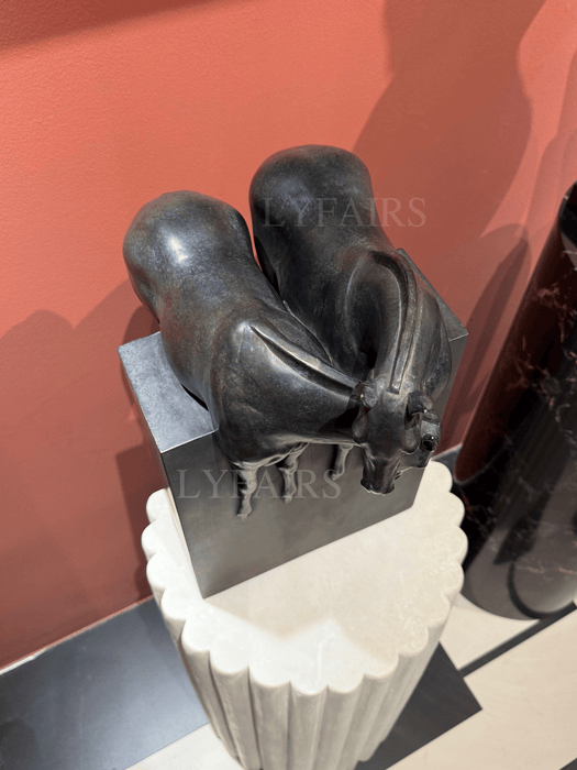 Intertwined Stallion & Foal Sculpture