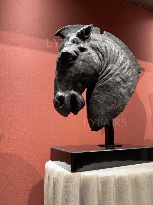 Greco-Roman Style Horse Head Fragment Statue
