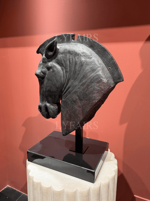 Greco-Roman Style Horse Head Fragment Statue