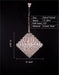 D:24.4"*H:24.4"Aesthetic Luxury Conical Crystal Chandelier for Living/Dinning Room/Foyer/Hallway/Staircase