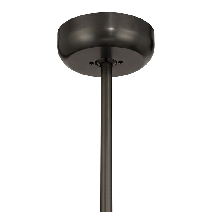 Modern Scalloped Textured Glass Ring Chandelier Fan Light