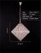 D:31.1"*H:31.1"Aesthetic Luxury Conical Crystal Chandelier for Living/Dinning Room/Foyer/Hallway/Staircase