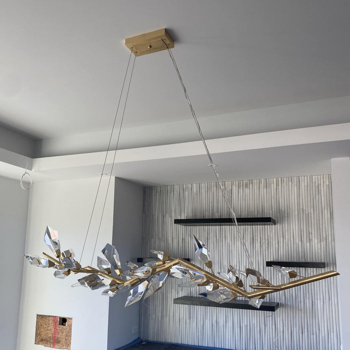 Lampadario in cristallo artistico realizzato a mano per soggiorno/sala da pranzo/camera da letto