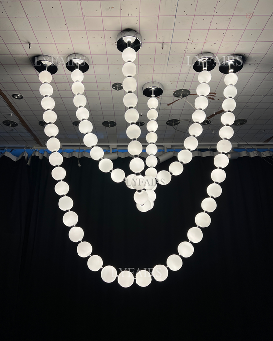 Modern Creative Pearl Necklace Chandelier