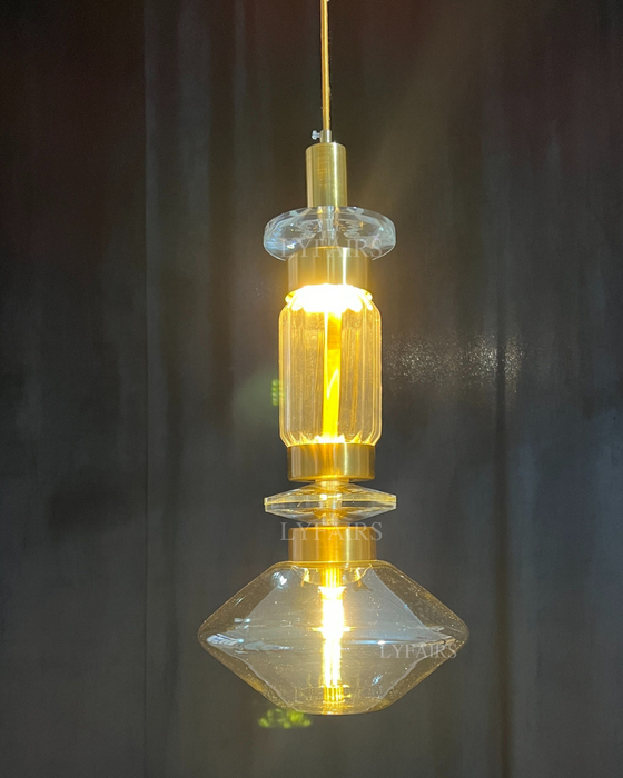 Irregular Art Glass Pendant Lamp