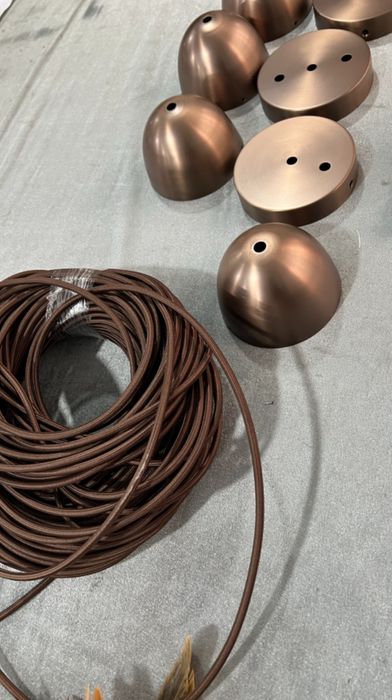 Modern Floating Pears-inspired Frosted Glass Pendant for High-ceiling