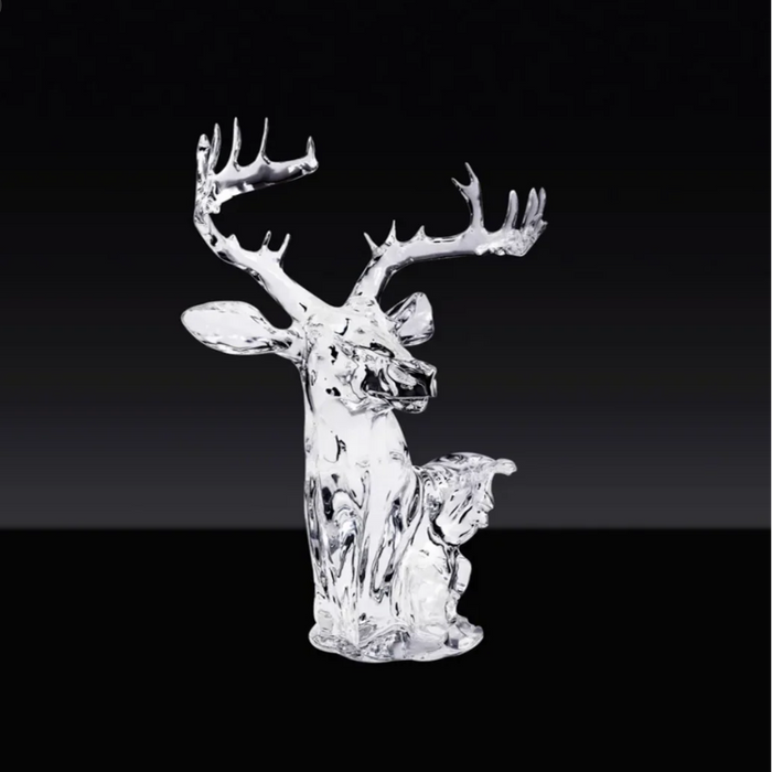 LYFAIRS x GORDON GU Transparent Crystal Deer Sculpture